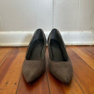 Dressbarn suede and leather heels